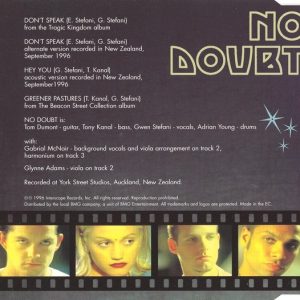 Don t speak i no doubt перевод. Группа no doubt don't speak. No doubt - don't speak (1996). Альбом don't speak. No doubt don't speak обложка.