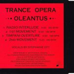 2. Trance Opera ‎– Oleantus, CD, Single