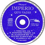 3. Imperio ‎– Quo Vadis, CD, Single