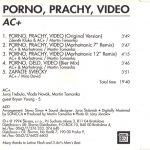2. AC+ ‎– Porno, Prachy, Video, CD, Single
