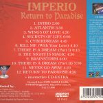 6. Imperio ‎– Return To Paradise, CD, Album, 8596985415424