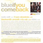 2. Blue – If You Come Back, CD, Single