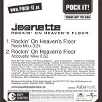 2. Jeanette ‎– Rockin’ On Heaven’s Floor