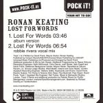 2. Ronan Keating ‎– Lost For Words