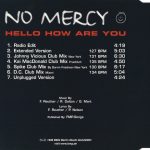 2. No Mercy ‎– Hello How Are You, CD, Single