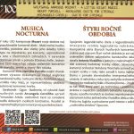2. Slovenský Komorný Orchester Bohdana Warchala ‎– Musica Nocturna ‎– Štyri Ročné Obdobia