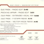 2. DJ Red 5 – Que Pasa Rocking Affair, CD, Single