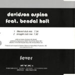 2. Davidson Ospina Feat. Bendal Holt – Fever, CD, Single