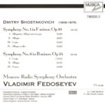 2. Vladimir Fedoseyev, The Moscow Symphony Orchestra, Dmitri Shostakovich – Dmitry Shostakovich Symphony No. 1, Op. 10 Symphony No. 6, Op. 54, CD, Album