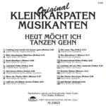 2. Original Kleinkarpaten Musikanten – Heut Möcht Ich Tanzen Gehn, CD, Album