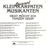 3. Original Kleinkarpaten Musikanten – Heut Möcht Ich Tanzen Gehn, CD, Album